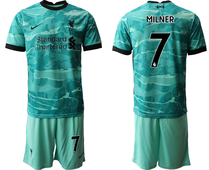 Men 2020-2021 club Liverpool away #7 green Soccer Jerseys->liverpool jersey->Soccer Club Jersey